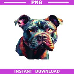 American Bully Puppy, Dog Pop Art PNG, Sublimation PNG Download