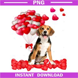 Beagle Outfit Heart, Dog Lover, Dog Gift PNG Download