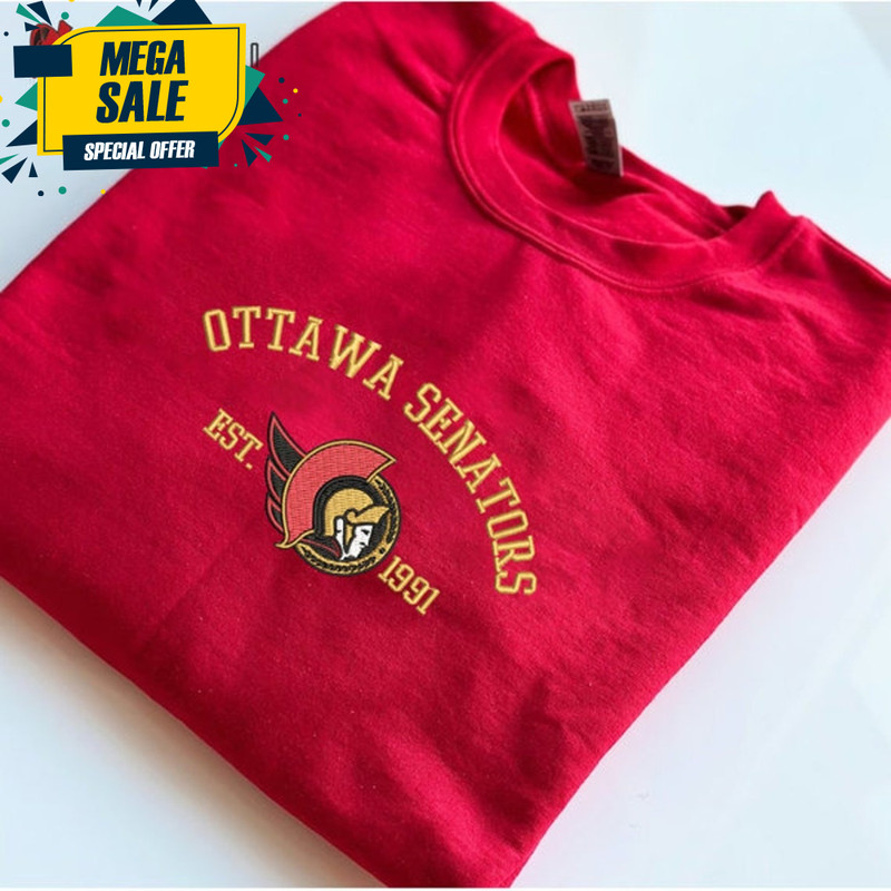 Vintage Ottawa Senators Embroidered Sweatshirt, NHL Embroidered Sweater, Embroidered NHL Shirt, Hockey Embroidered Hoodie.jpg