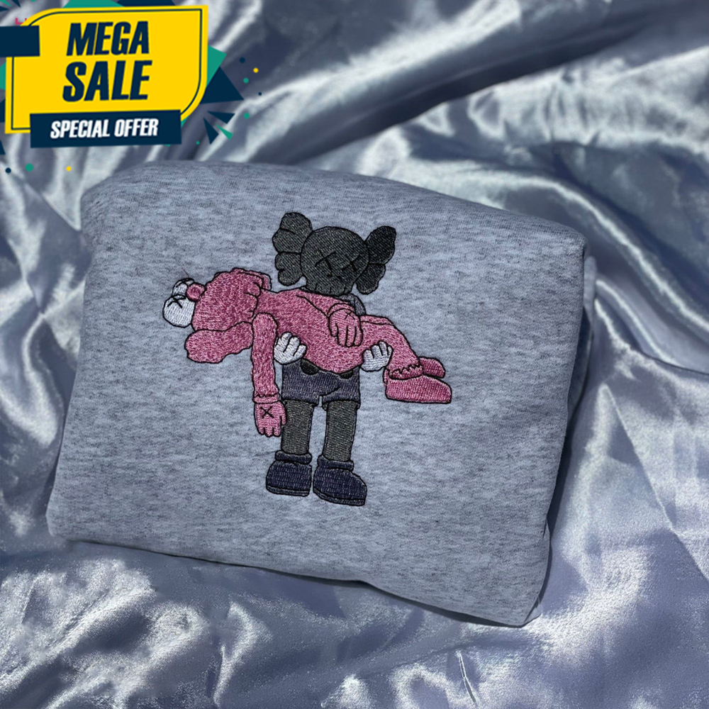 BeKaws x Sesame Street Embroidered Anime Embroidered Cartoon Christmas Shirt.jpg