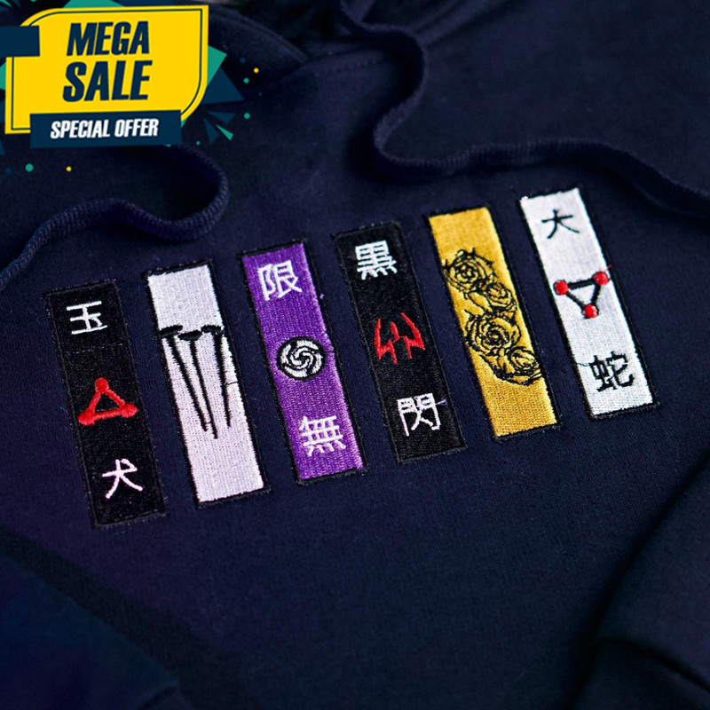 Jujutsu Kaisen Anime Embroidered Anime Tee Embroidery Embroidered Anime Shirt.jpg