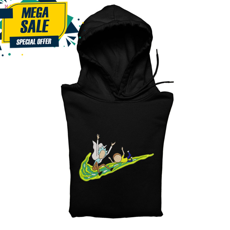 Rick And Morty X Swoosh Anime Embroidered Anime Crewneck Shirt.jpg