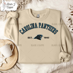 Carolina Panthers Logo Embroidery Design, Carolina Panthers NFL Logo Sport Embroidery Desig