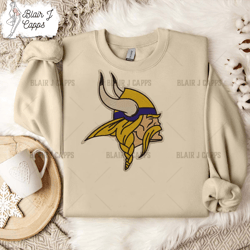 Minnesota Vikings Logo Embroidery Design, Minnesota Vikings NFL Logo Sport Embroidery Machine Design