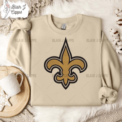New Orleans Saints Logo Embroidery Design, New Orleans Saint NFL Logo Sport Embroidery Machine Design
