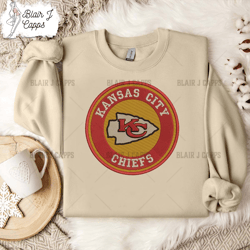 NFL Kansas City Chiefs Embroidery Design, NFL Football Logo Embroidery Design, Football Embroidery Design