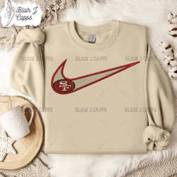 NFL San Francisco 49ers, Nike NFL Embroidery Design, NFL Team Embroidery Design, Nike Embroidery Design