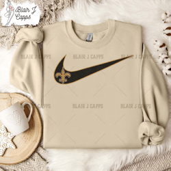 NFL New Orleans Saints, Nike NFL Embroidery Design, NFL Team Embroidery Design, Nike Embroidery Design