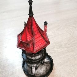 dnd wizard dice tower, 3d printed sorcerer dice tower