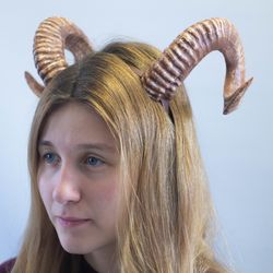 ram horns headdress costume fantasy satyr demon nymph faun druid dragon fairy forest elf, best halloween costume horns