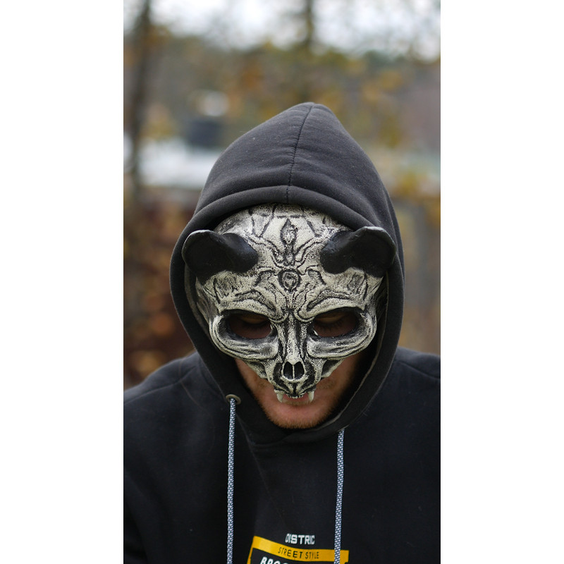 Bat Skull Mask Animal Skull Mask With Pattern Cat Skull Mask 3