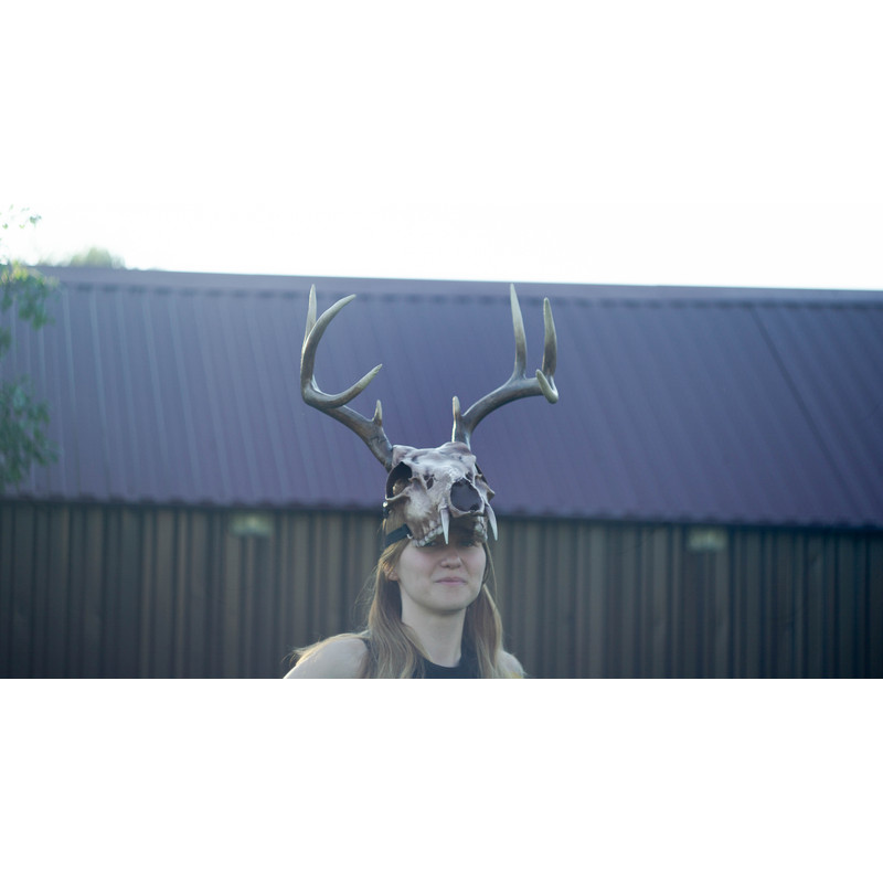 Deer Skull Mask Antler Mask Realistic Skull Mask Tribal Headpiece Headpiece Skull Ritual Mask Pagan Headdress Sku 4
