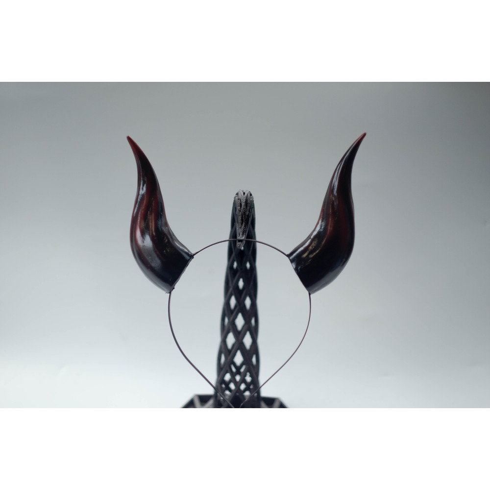 Small Devil Horns Lightweight 3d Printed Headset Accessories Realistic Fantasy Cosplay Red Demon Horns 4