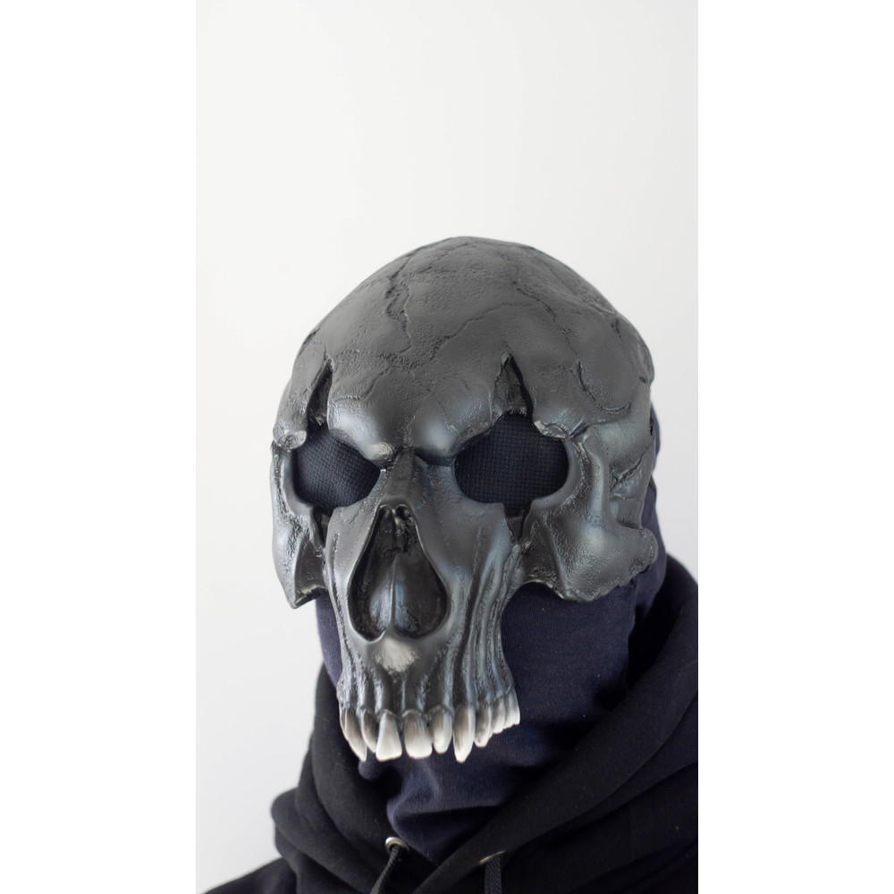 Black Balaclava Mask Monster Mask Demon Skull Biker Mask Halloween Mask Scary Custom Cosplay Mask C 3