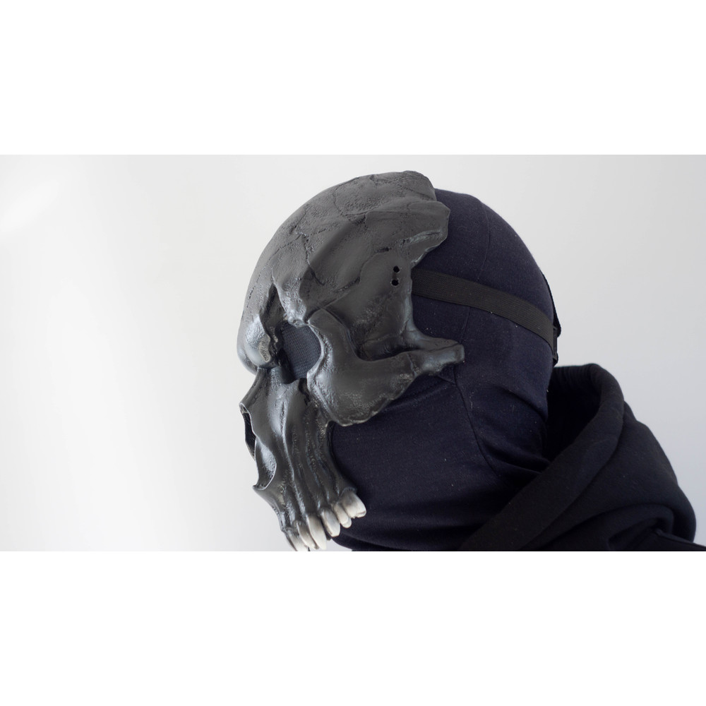 Black Balaclava Mask Monster Mask Demon Skull Biker Mask Halloween Mask Scary Custom Cosplay Mask C 4