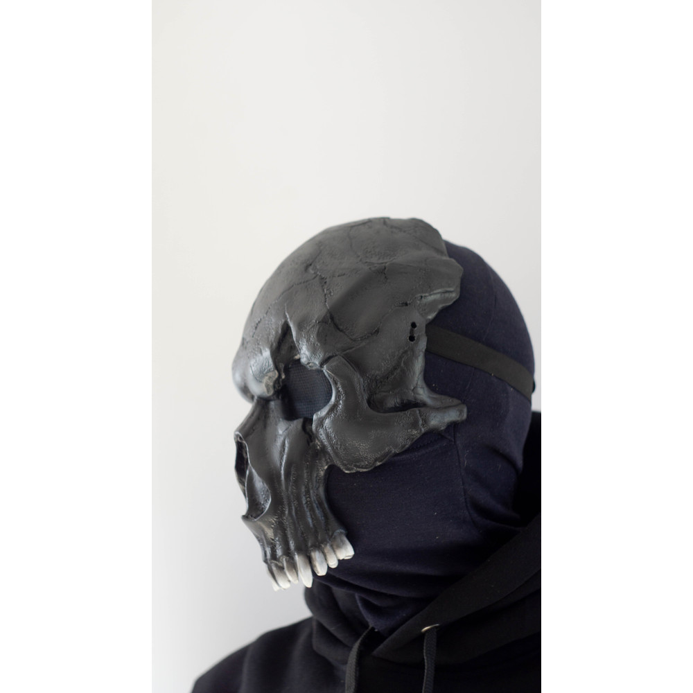 Black Balaclava Mask Monster Mask Demon Skull Biker Mask Halloween Mask Scary Custom Cosplay Mask C 5