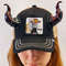 Baseball Cap With Devil Horns With Black And Red Bull Horns For Halloween Photoshoot Realistic Fant 3