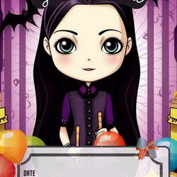 digital wednesday addams birthday invitation download for print,party invite, invitation card,invitation template ,no 8