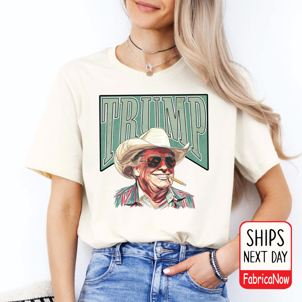 Donald Trump Shirt, cowgirl shirt, freedom shirt, patriotic shirt, trump shirt, make america great, funny shirt, cowboy shirt, republican gift, maga shirt, west