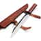 Medieval Work Knife Celtic Viking Hardwood Leather Sheath Sax Style MAQ1792 0