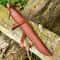 Medieval Work Knife Celtic Viking Hardwood Leather Sheath Sax Style MAQ1792 2