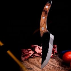 customizable japanese handmade knife-leather sheath+gift sharpener-laser engraving-gift for christmas,weddings,am blades