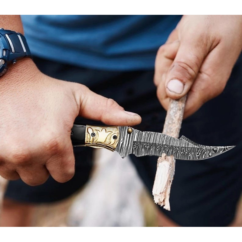 Handmade Damascus Steel Pocket Fathers Day Gift For Men Groomsman Personalized Gift Wedding Anniver 2