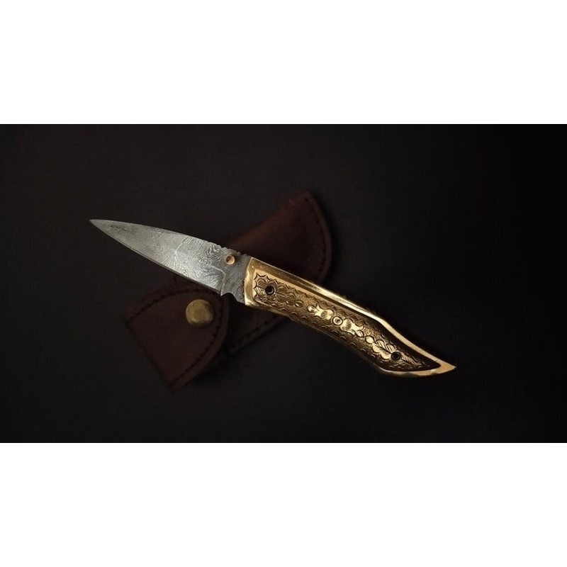 Handmade Damascus Pocket Knife Folding Knife Damascus Pocket Knife Groomsmen Gifts Coutea Damas T 1