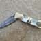 Custom Handmade Folding Damascus Knife Handmade Damascus Pocket Knife Ornamented Folding Knife Am B 2