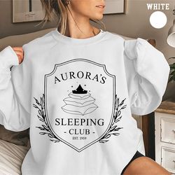 aurora's sleeping club est 1959 sweatshirt, sleeping beauty sweater, princess sweatshirt, disney princess crewneck,princ