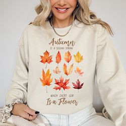 autumn is a second spring sweatshirt, cute fall shirt, autumn shirt, fall leaves shirt, fall shirt, fall clothing, fall