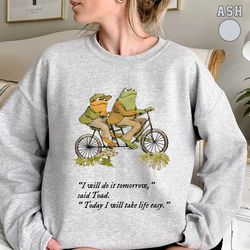 frog and toad sweatshirt, classic book sweatshirt, cottagecore hoodie, gift for bestie, book lover sweater, frog sweatsh