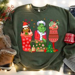grinch christmas coffee sweatshirt,christmas hoodie,grinch shirt for women,christmas coffee tee,grinch coffee, grinch ch