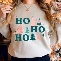 ho ho ho sweatshirt, womens christmas sweatshirt, ho ho ho shirt, xmas sweater, christmas crewneck, christmas top, ho ho