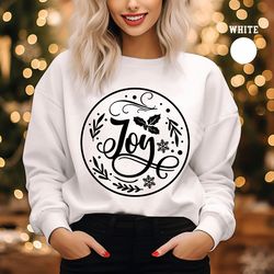 joy christmas sweatshirt, joy christmas sweater, joy to the world sweatshirt, wreath christmas sweater, rustic christmas