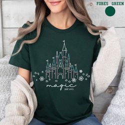 magical disney castle shirt, disney family shirt, disneyworld shirt, disney shirts for family, disney shirts, happiest p