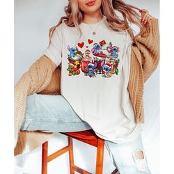stitch christmas coffee shirt, disney christmas shirts, funny disney christmas shirts, kids disney shirt, family vacatio
