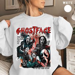 vintage scream ghostface sweatshirt, let's watch scary movie shirt, horror movie shirt, scream movie tee, ghostface swea