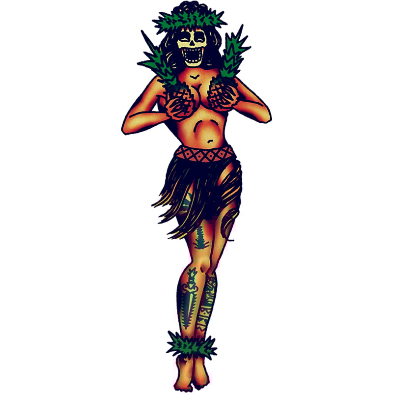 Skull Hula girl w pineapples .png