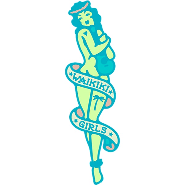 Waikiki Girls - Hawaiian Pinup Hula Girl .png