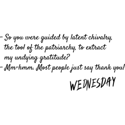 most people just say thank you