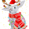 First Day Of Rabbit Reindeer Christmas Ligh Years Old Birthday.png