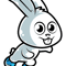 Loves Basket And Rabbit Retro Roller Skate White Bunny Print Good Day.png