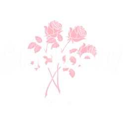 blackbear w pink rose design