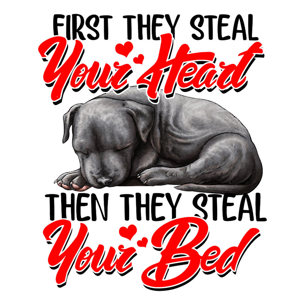 First They Steal Your Heart Then They Steal Your Bed- Perfect Gift Idea for Pit Bull Lovers A.png