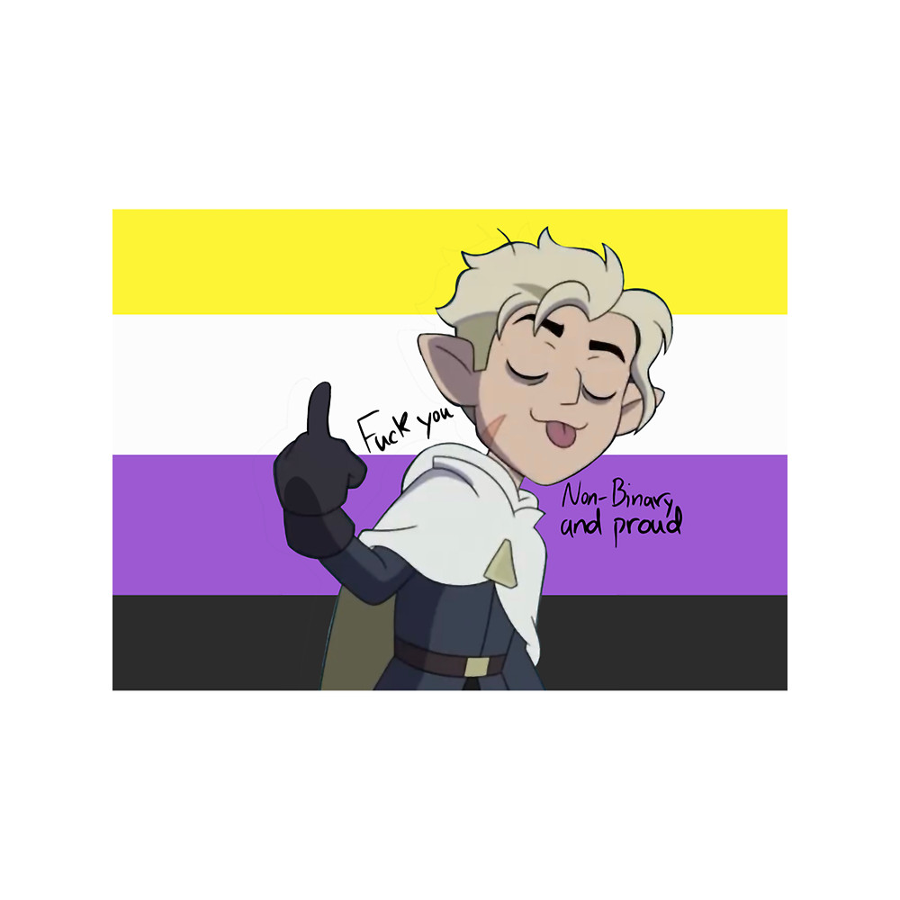 Hunter the owl house non binary pride.png