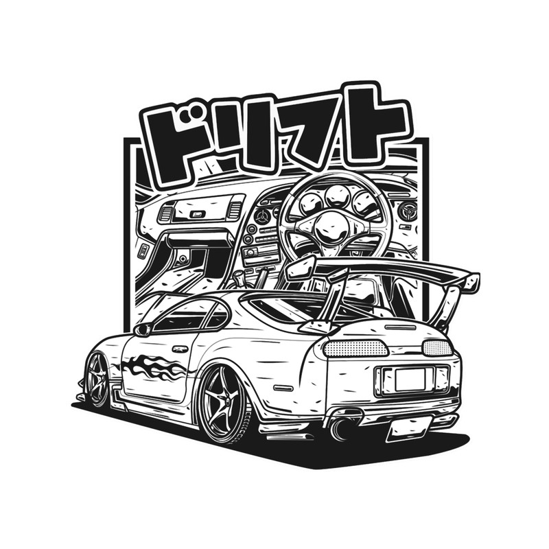 Toyota Supra MK4 In Cartoon.png