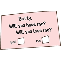 betty note card (folklore)taylor swift