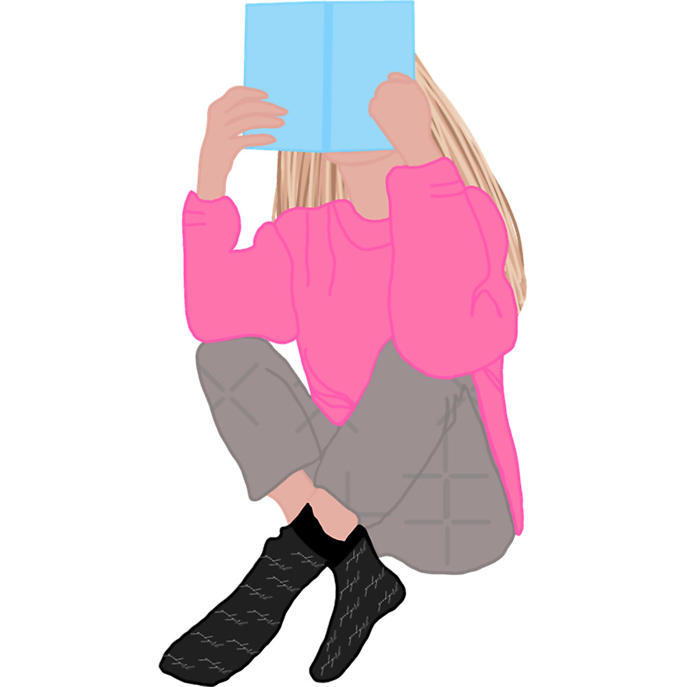 Blonde Hair Girl Reading (1).png