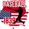 Baseball USA with USA flag    Baseball 1839 USA     eat sleep baseball repeat.png